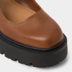 Aldo Arigon Women's Platform Lug Sole Mary Jane Shoes -The Aldo Shop product 14058776 arigon brown 210 001 043 alt4 sq gy