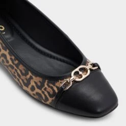 Aldo Krishelle Women's Leopard Print Ballet Flats with Gold Trim -The Aldo Shop product 14058788 krishelle multi 967 002 009 alt4 sq gy