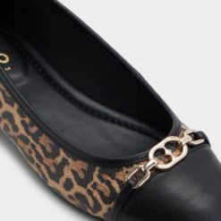 Aldo Krishelle Women's Leopard Print Ballet Flats with Gold Trim -The Aldo Shop product 14058788 krishelle multi 967 002 009 detail sq gy
