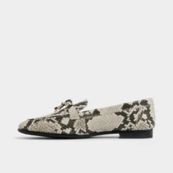 Aldo Ybilide Women's Snake-Print Leather Loafers -The Aldo Shop product 14058813 ybilide white 122 002 044 alt2 sq gy