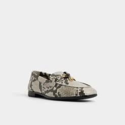 Aldo Ybilide Women's Snake-Print Leather Loafers -The Aldo Shop product 14058813 ybilide white 122 002 044 alt3 sq gy