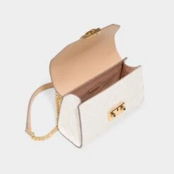 Aldo Crelalle Mini Crossbody Bag with Chain Detail -The Aldo Shop product 14076738 crelalle white 110 002 029 alt2 sq gy