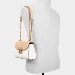 Aldo Crelalle Mini Crossbody Bag with Chain Detail -The Aldo Shop product 14076738 crelalle white 110 002 029 alt4 sq gy