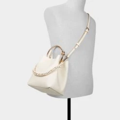 Aldo Bienkaax Leather Bucket Bag with Gold Ring Handle -The Aldo Shop product 14076745 bienkaax beige 168 002 029 alt3 sq gy