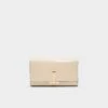Aldo Adoring - Sleek White Patent Clutch & Shoulder Bag