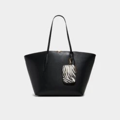 Aldo Pattani Tote Bag with Removable Zebra-Print Pouch