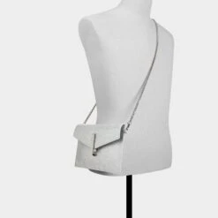 Aldo Laribling Silver Mesh Envelope Clutch Bag -The Aldo Shop product 14076974 laribling silver 042 002 029 alt3 sq gy