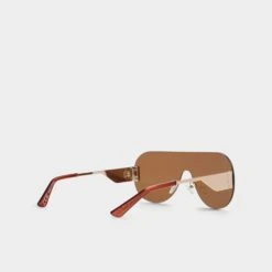 Aldo Agrocan Bronze Shield Visor Sunglasses for Women -The Aldo Shop product 14087639 agrocan brown 200 alt2 sq gy