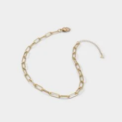 Aldo Anabellee Modern Paper Clip Chain Necklace