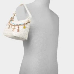 Aldo Frankiewoven Women's Woven Shoulder Bag -The Aldo Shop product 14087904 frankiewoven white 100 002 029 alt3 sq gy