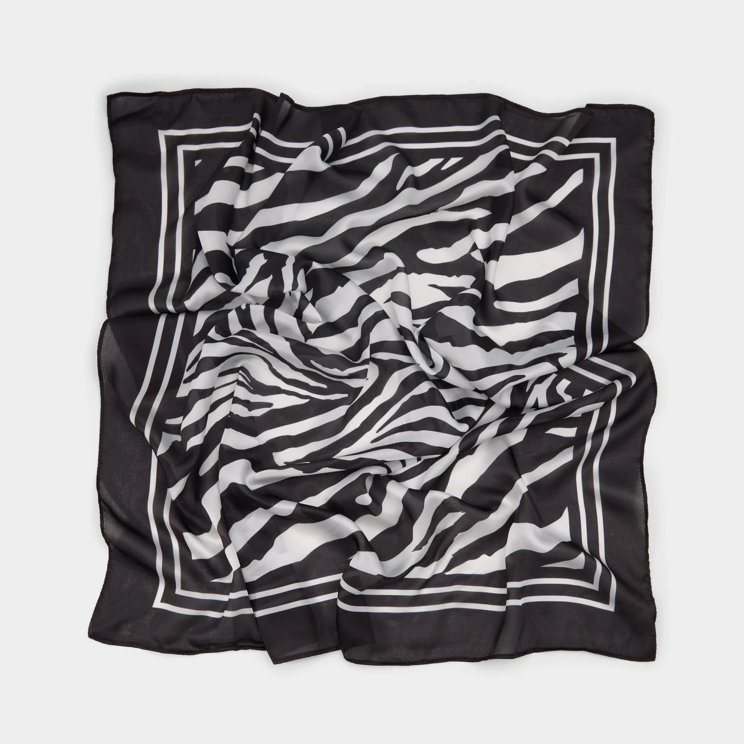 Aldo Zebria Silk Zebra Print Fashion Wrap & Hair Tie 6 Aldo Zebria Silk Zebra Print Fashion Wrap & Hair Tie - Image 4
