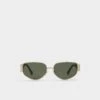 Aldo Prerradan Square Double Bridge Sunglasses for Women -The Aldo Shop product 14088344 prerradan gold 710 main sq gy