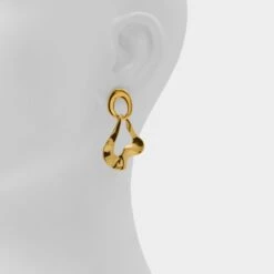 Aldo Glowup Wave-Like Gold-Tone Statement Earrings -The Aldo Shop product 14088446 glowup gold 710 alt1 sq gy