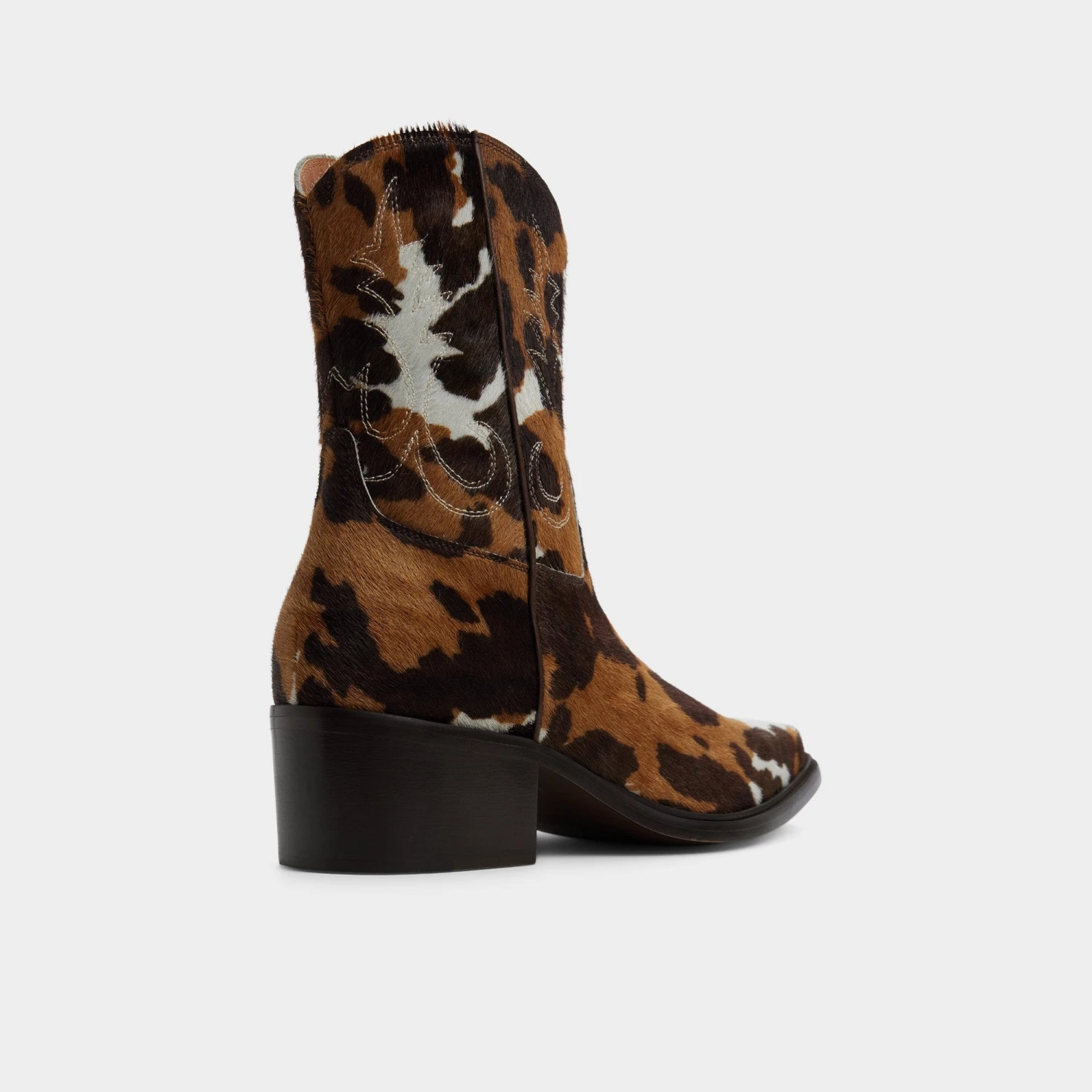 Aldo Guthrie Women's Cow Print Calf Hair Western Boots 4 Aldo Guthrie Women's Cow Print Calf Hair Western Boots - Image 2