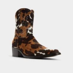 Aldo Guthrie Women's Cow Print Calf Hair Western Boots 16 Aldo Guthrie Women's Cow Print Calf Hair Western Boots -The Aldo Shop product 14091160 guthrie multi 253 001 037 alt3 sq gy