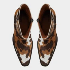 Aldo Guthrie Women's Cow Print Calf Hair Western Boots 18 Aldo Guthrie Women's Cow Print Calf Hair Western Boots -The Aldo Shop product 14091160 guthrie multi 253 001 037 alt5 sq gy
