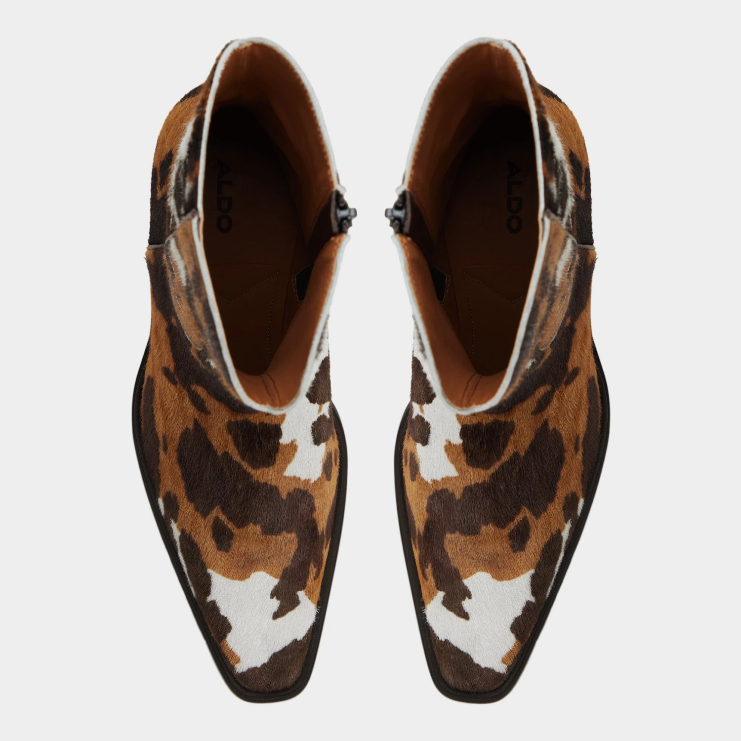 Aldo Guthrie Women's Cow Print Calf Hair Western Boots 8 Aldo Guthrie Women's Cow Print Calf Hair Western Boots - Image 6