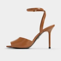 Aldo Kaiasien Brown Leather Sculptural Stiletto Sandals -The Aldo Shop product 14097023 kaiasien beige 274 002 042 alt2 sq gy