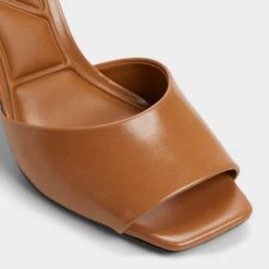 Aldo Kaiasien Brown Leather Sculptural Stiletto Sandals -The Aldo Shop product 14097023 kaiasien beige 274 002 042 alt4 sq gy