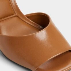 Aldo Kaiasien Brown Leather Sculptural Stiletto Sandals -The Aldo Shop product 14097023 kaiasien beige 274 002 042 detail sq gy