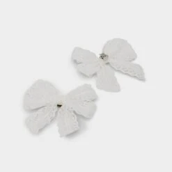 Aldo Laboucle Scalloped Lace Oversized Double Bow Clip