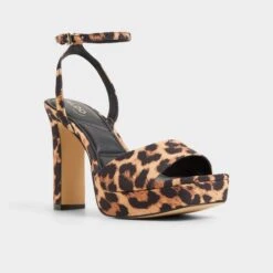 Aldo Chicgleam Leopard Print Block Heel Sandals -The Aldo Shop product 14115012 chicgleam multi 967 003 013 alt3 sq gy