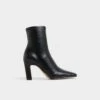 Aldo Cybele Black Pointed Toe Ankle Boots with Sculpted Block Heel -The Aldo Shop product 14115105 cybele black 001 002 045 main sq gy