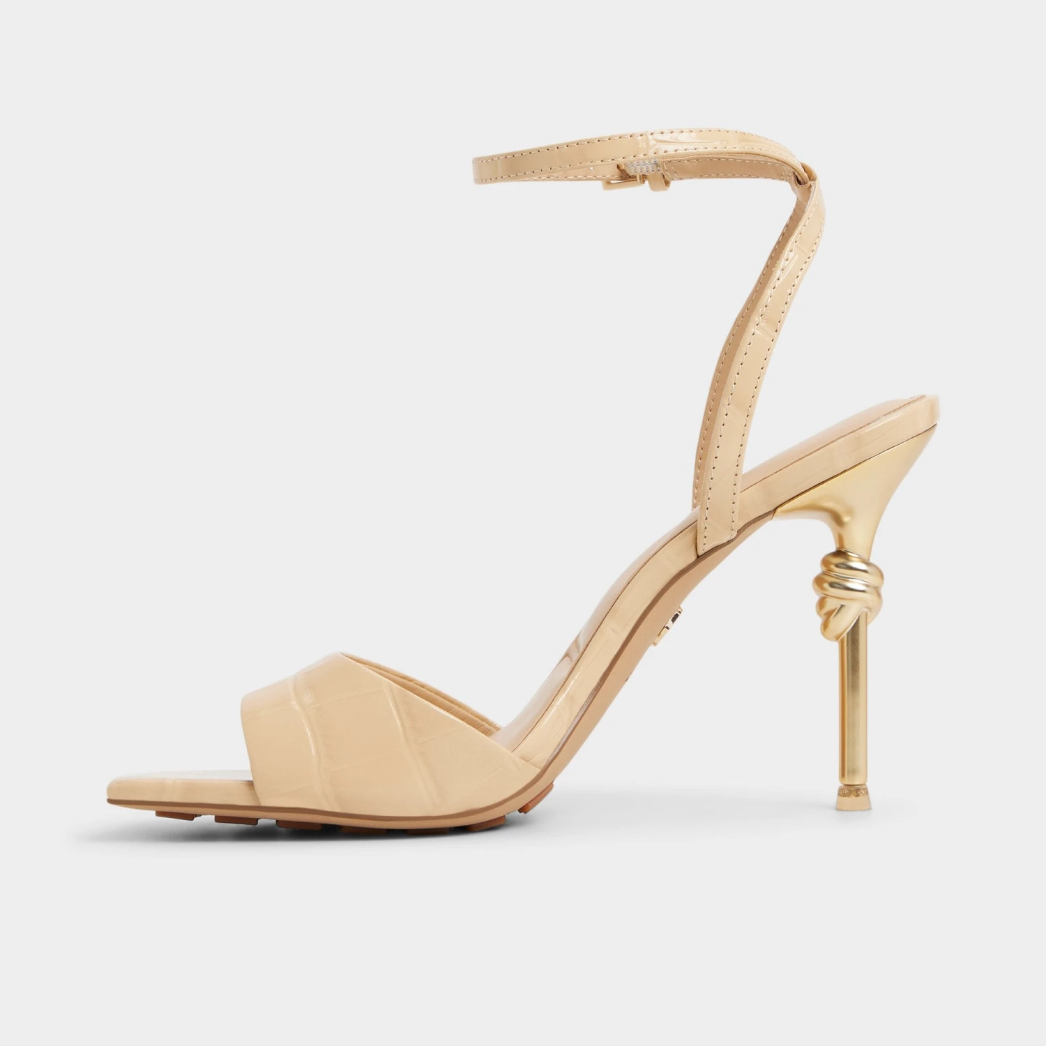Aldo Harmonious Glossy Leather Gilded Stiletto Sandals 5 Aldo Harmonious Glossy Leather Gilded Stiletto Sandals - Image 3