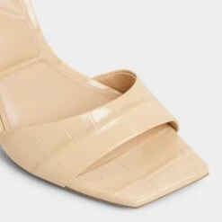 Aldo Harmonious Glossy Leather Gilded Stiletto Sandals 14 Aldo Harmonious Glossy Leather Gilded Stiletto Sandals -The Aldo Shop product 14116136 harmonious beige 260 001 004 alt4 sq gy