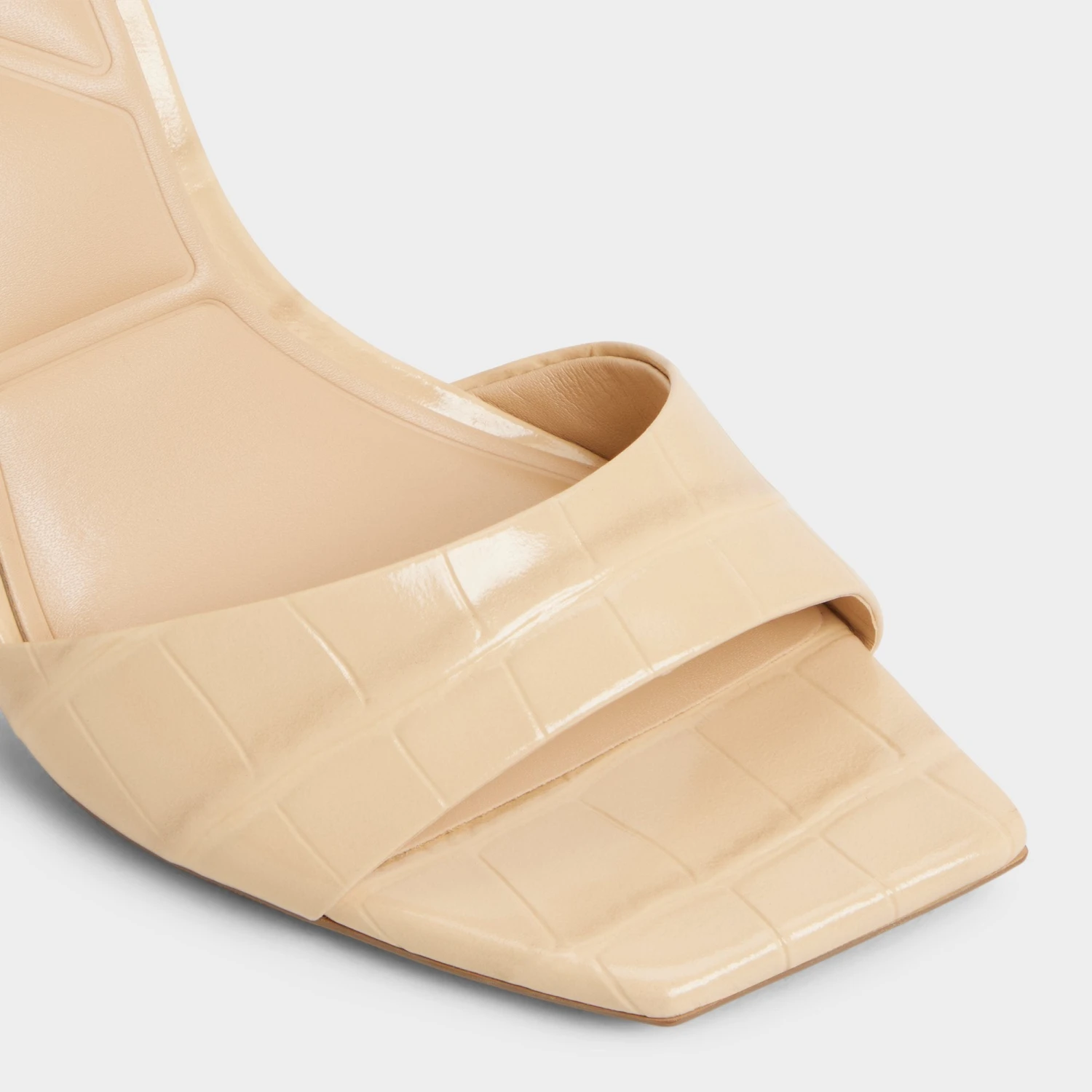 Aldo Harmonious Glossy Leather Gilded Stiletto Sandals 7 Aldo Harmonious Glossy Leather Gilded Stiletto Sandals - Image 5