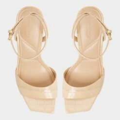 Aldo Harmonious Glossy Leather Gilded Stiletto Sandals 15 Aldo Harmonious Glossy Leather Gilded Stiletto Sandals -The Aldo Shop product 14116136 harmonious beige 260 001 004 alt5 sq gy