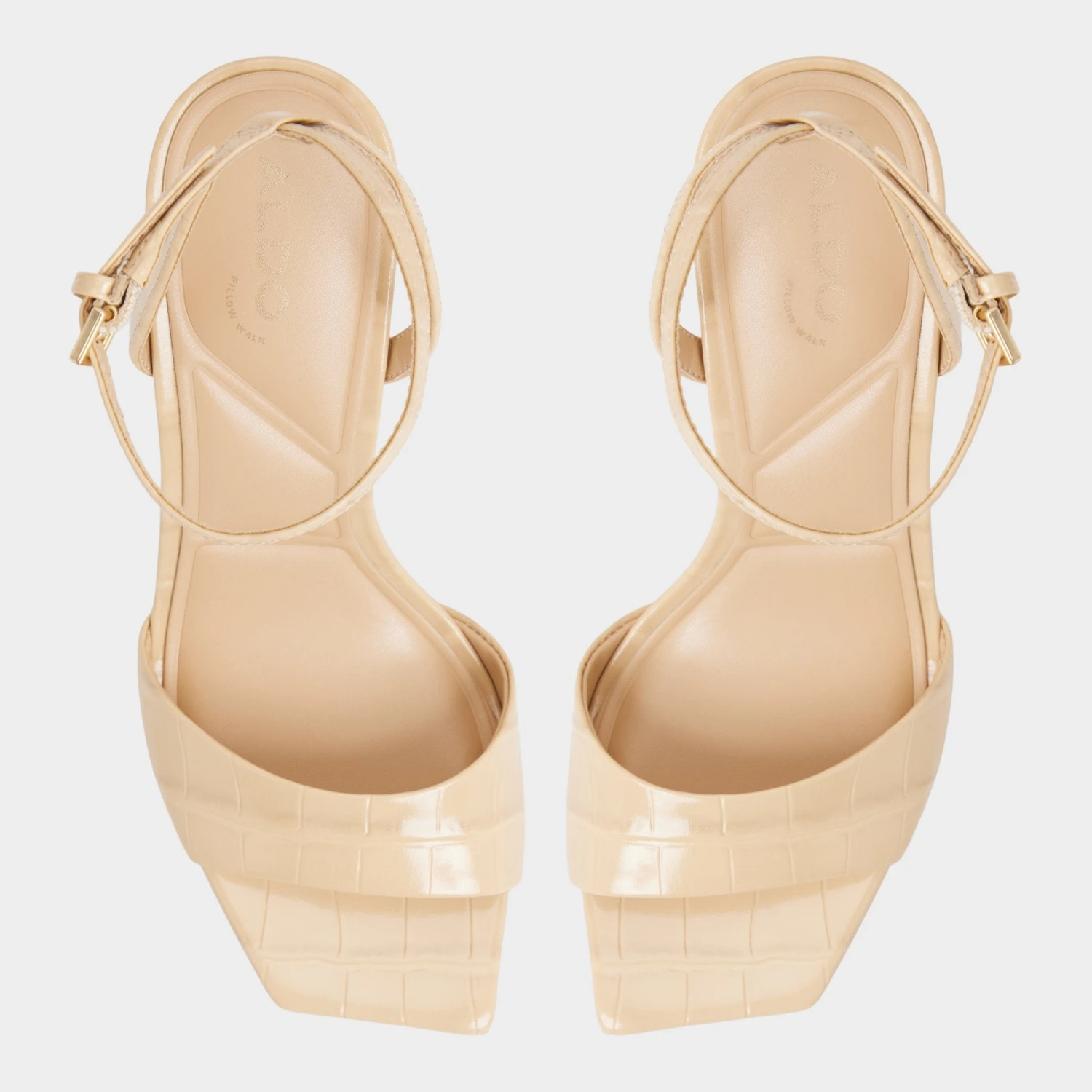 Aldo Harmonious Glossy Leather Gilded Stiletto Sandals 8 Aldo Harmonious Glossy Leather Gilded Stiletto Sandals - Image 6