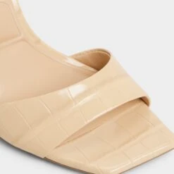 Aldo Harmonious Glossy Leather Gilded Stiletto Sandals 16 Aldo Harmonious Glossy Leather Gilded Stiletto Sandals -The Aldo Shop product 14116136 harmonious beige 260 001 004 detail sq gy