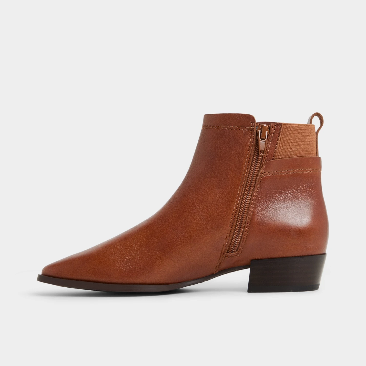 Aldo Raneldar Women's Brown Leather Pointy Toe Chelsea Boots 5 Aldo Raneldar Women's Brown Leather Pointy Toe Chelsea Boots - Image 3