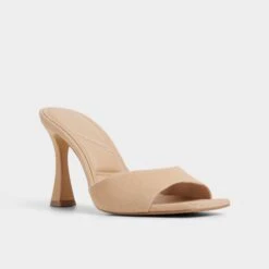 Aldo Jennifer Suede Square-Toe Mules -The Aldo Shop product 14116539 jennifer beige 260 001 046 alt3 sq gy