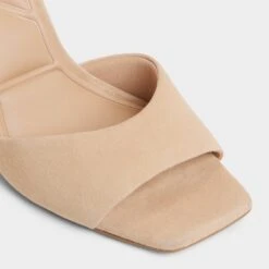 Aldo Jennifer Suede Square-Toe Mules -The Aldo Shop product 14116539 jennifer beige 260 001 046 alt4 sq gy