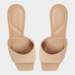Aldo Jennifer Suede Square-Toe Mules -The Aldo Shop product 14116539 jennifer beige 260 001 046 alt5 sq gy