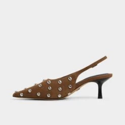 Aldo Naiarah Studded Suede Kitten Heel Slingbacks 13 Aldo Naiarah Studded Suede Kitten Heel Slingbacks -The Aldo Shop product 14118284 naiarah green 340 001 046 alt2 sq gy