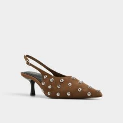 Aldo Naiarah Studded Suede Kitten Heel Slingbacks 14 Aldo Naiarah Studded Suede Kitten Heel Slingbacks -The Aldo Shop product 14118284 naiarah green 340 001 046 alt3 sq gy