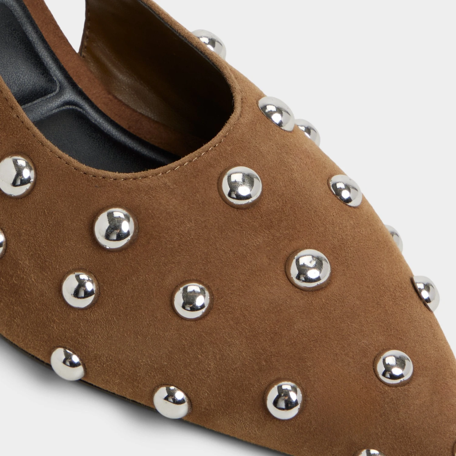 Aldo Naiarah Studded Suede Kitten Heel Slingbacks 9 Aldo Naiarah Studded Suede Kitten Heel Slingbacks - Image 7