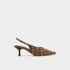 Aldo Naiarah Studded Suede Kitten Heel Slingbacks -The Aldo Shop product 14118284 naiarah green 340 001 046 main sq gy