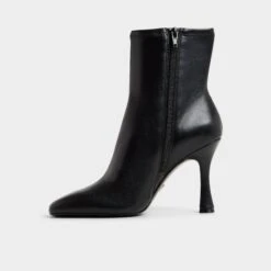 Aldo Ranabelila - Women's Black Leather Stiletto Ankle Boots -The Aldo Shop product 14118380 ranabelila black 001 002 045 alt2 sq gy