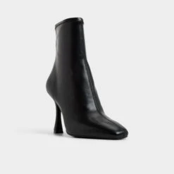 Aldo Ranabelila - Women's Black Leather Stiletto Ankle Boots -The Aldo Shop product 14118380 ranabelila black 001 002 045 alt3 sq gy