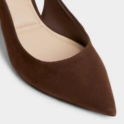 Aldo Uliana Women's Suede Slingback with Squared Block Heel -The Aldo Shop product 14119638 uliana brown 201 001 046 alt4 sq gy