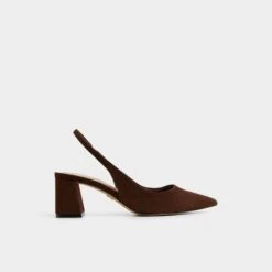 Aldo Uliana Women's Suede Slingback with Squared Block Heel