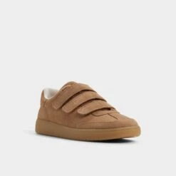Aldo Tefi Women's Suede Triple Velcro Sneakers -The Aldo Shop product 14121934 tefi beige 234 001 046 alt3 sq gy