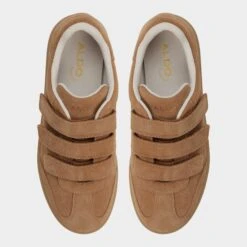Aldo Tefi Women's Suede Triple Velcro Sneakers -The Aldo Shop product 14121934 tefi beige 234 001 046 alt5 sq gy