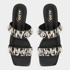 Aldo Katalena Studded Zebra Print Sandals 15 Aldo Katalena Studded Zebra Print Sandals -The Aldo Shop product 14134392 katalena white 122 001 037 alt5 sq gy