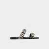 Aldo Katalena Studded Zebra Print Sandals -The Aldo Shop product 14134392 katalena white 122 001 037 main sq gy
