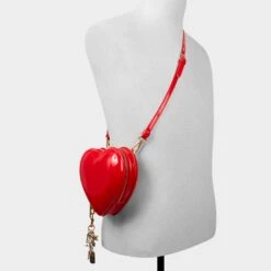 Aldo Amourmio Heart-Shaped Patent Leather Crossbody Bag -The Aldo Shop product 14141347 amourmio red 600 002 029 alt3 sq gy